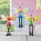 Collections Etc Hand-Painted Firefly Sitters with Posable Legs - Set of 3